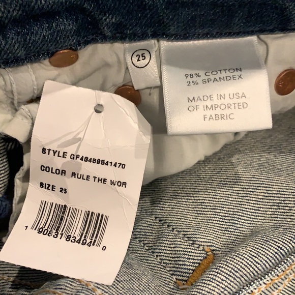 GRLFRND Reed  High Rise Tapered Cropped Jeans - Picture 7 of 7